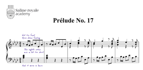 Sheet music prelude and fugue, no. 17 in a-flat major